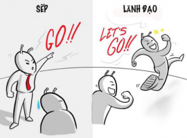Sự khác nhau giữa sếp và lãnh đạo